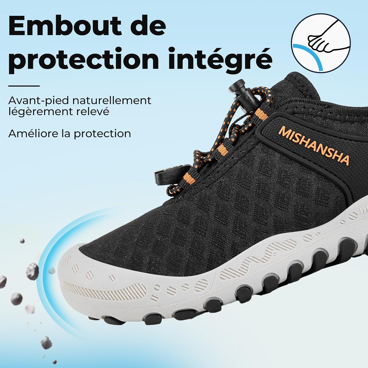 Detalle de Mishansha Baskets Enfant Antidérapantes – Chaussures de sport légères et respirantes (Tailles 24-38)