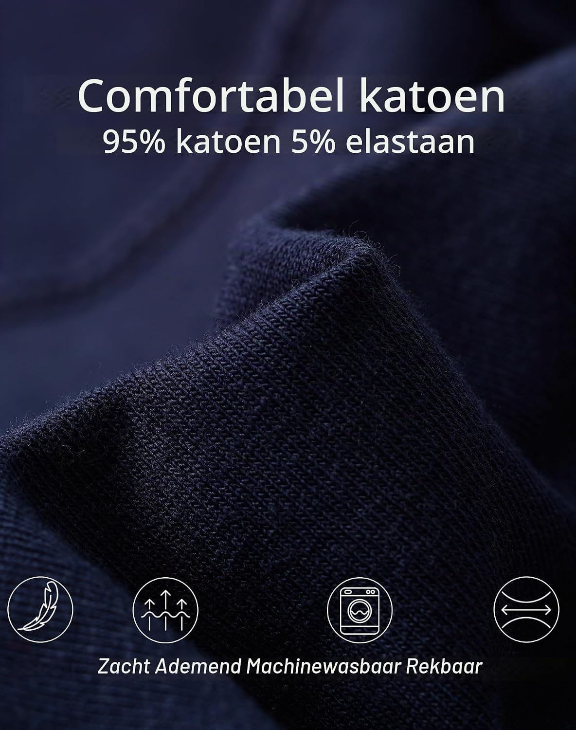Detalle 1 de INNERSY herenboxershorts, lange katoenen retroshorts tegen schuren, 3 stuks
