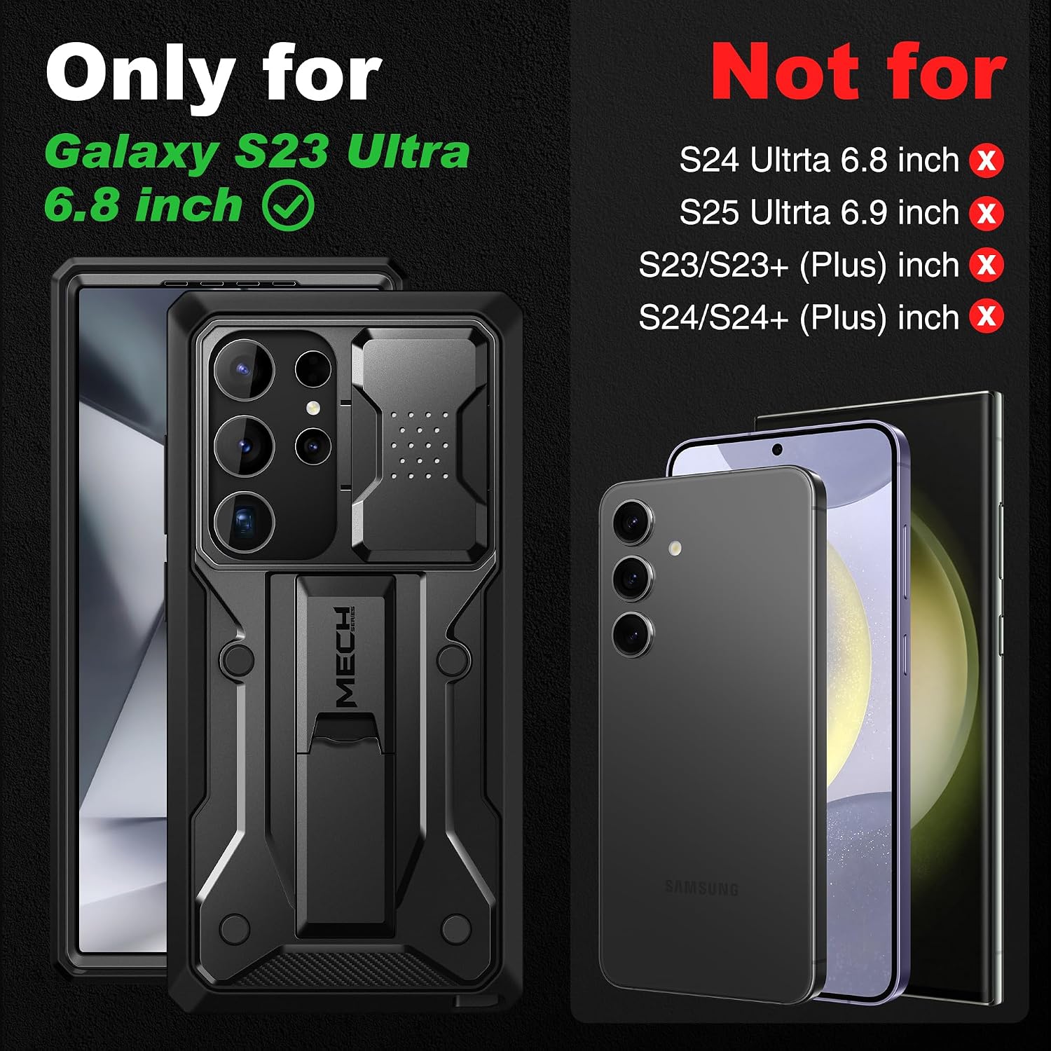Detalle 2 de TONGATE Samsung Galaxy S23 Ultra 6.8" shockproof case