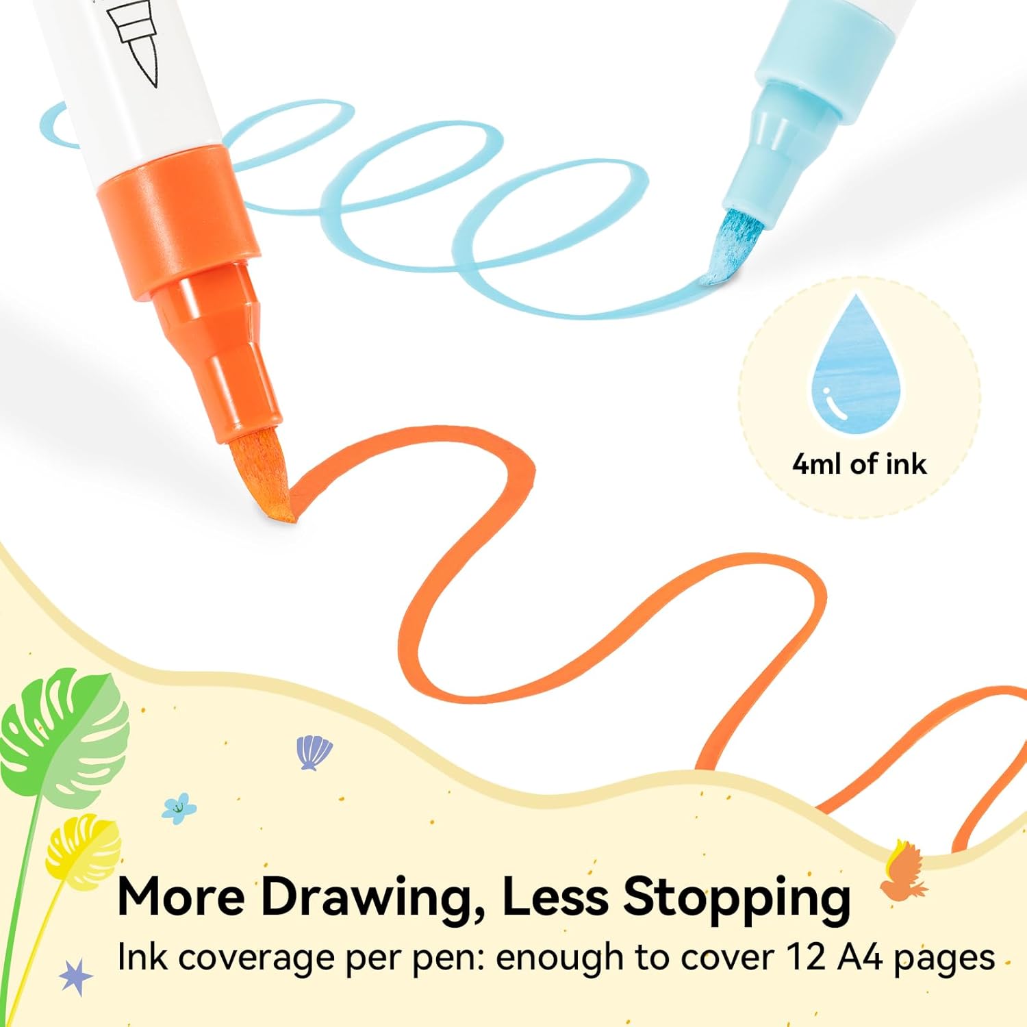 Thumbnail 1 de Ohuhu Acrylic Markers Brush Tip 30 Colours 🎨