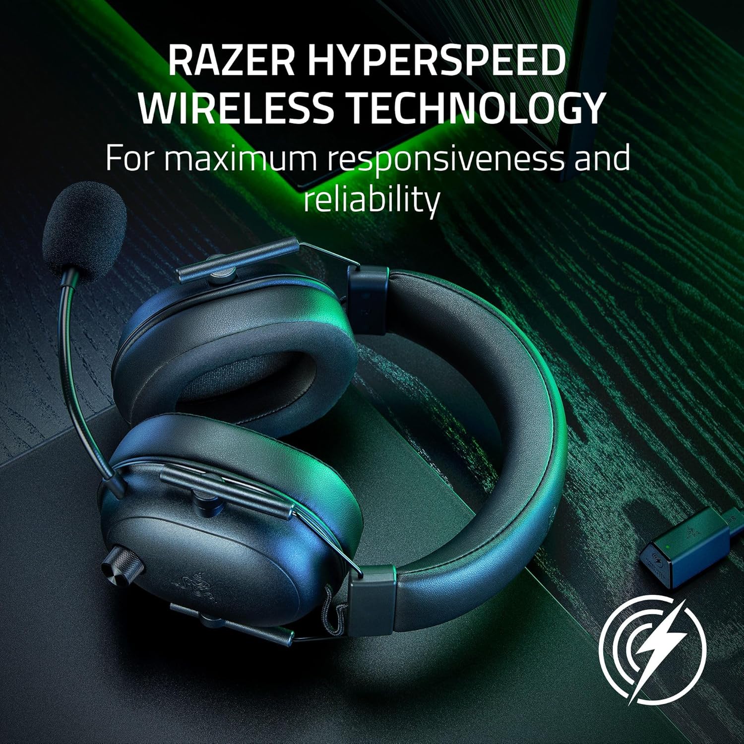 Thumbnail 3 de Razer BlackShark V2 HyperSpeed Wireless 70 Hr
