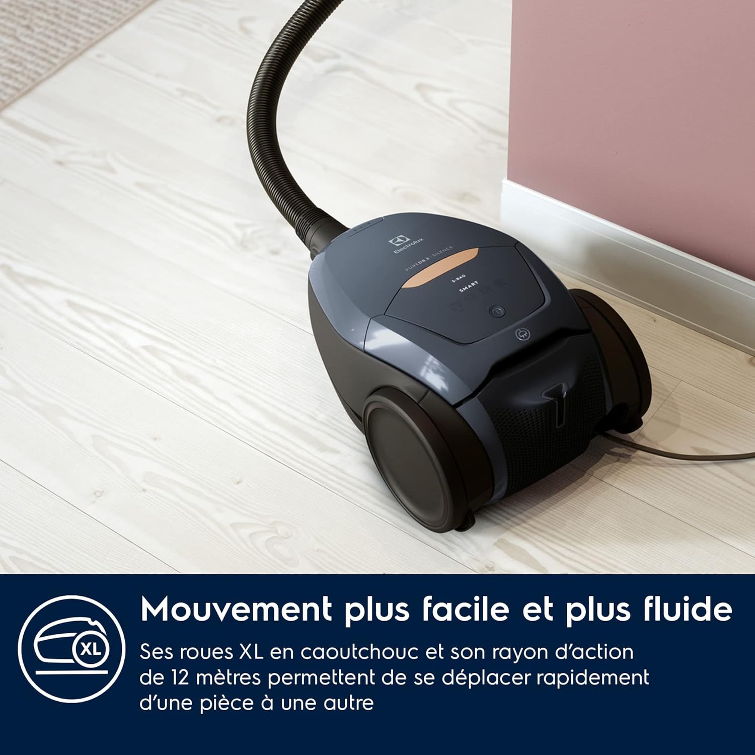 Thumbnail 5 de Electrolux Pure D8 PD82-8DB : Aspirateur traîneau avec sac, ultra silencieux et commandes à distance