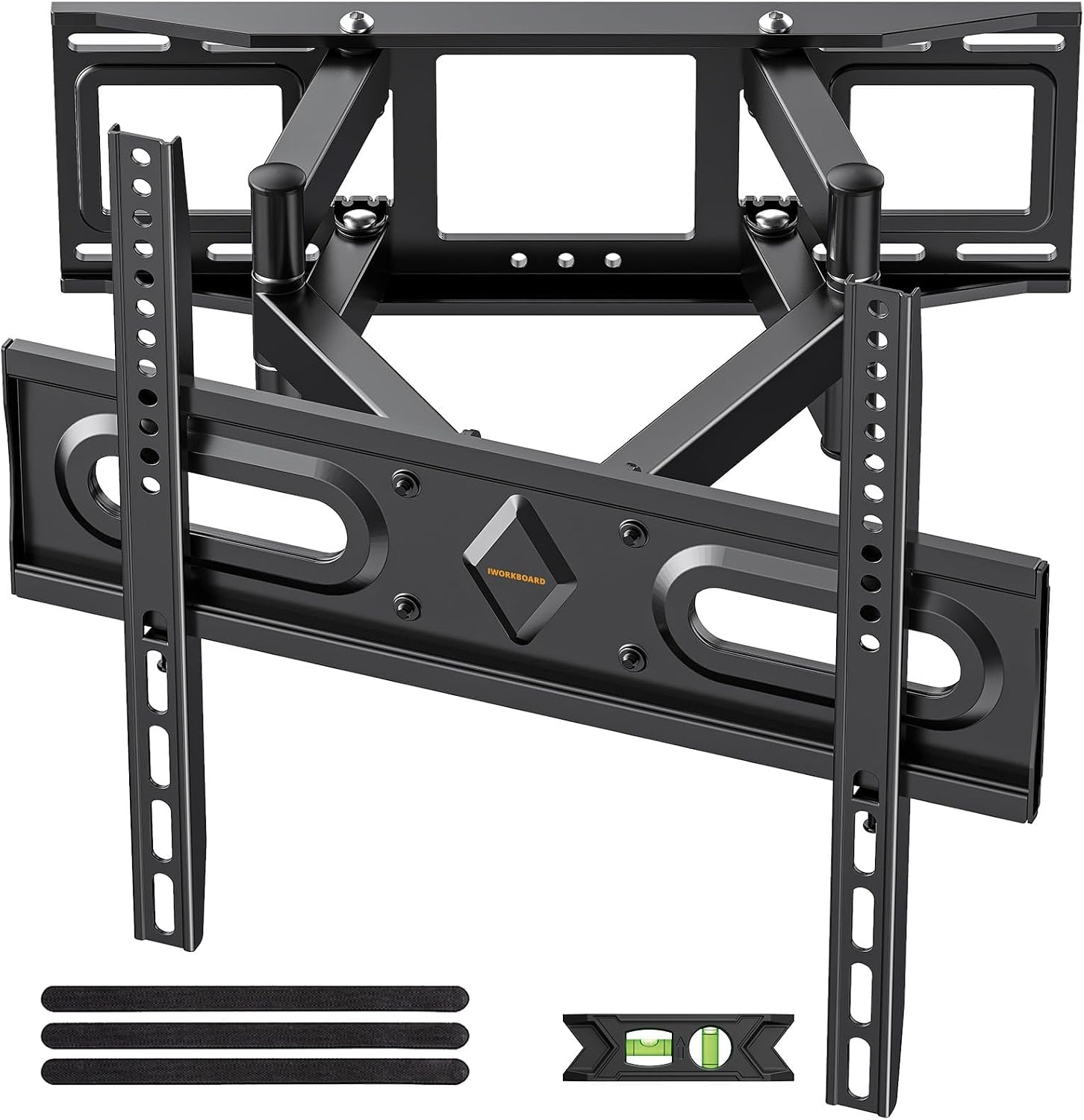 Detalle de IWORKBOARD 50–65 inch Full Motion TV Wall Mount (32–70 inch TVs), Dual Articulating Arms, Max VESA 400x400