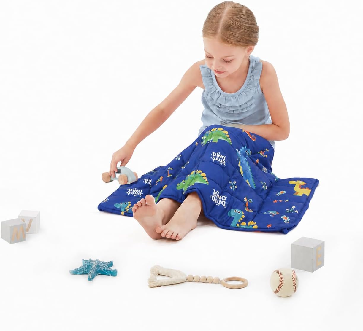 Detalle de Dinosaur Weighted Lap Blanket 3 lb
