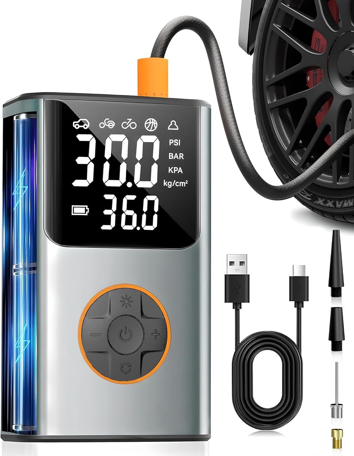Imagen de Tire Inflator Portable Air Compressor 150 PSI en OfertitasTOP