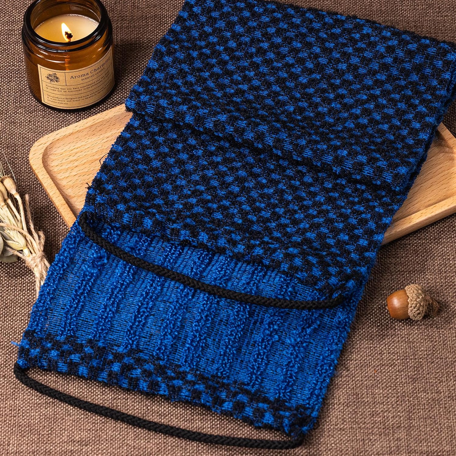 Detalle 2 de Yiclick Dual-Textured Exfoliating Washcloth Towel with Polyester and Microfiber