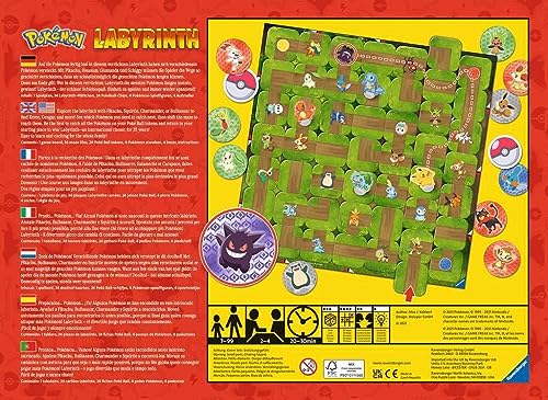 Detalle 2 de Ravensburger Pokémon Labyrinth Strategy Maze Game