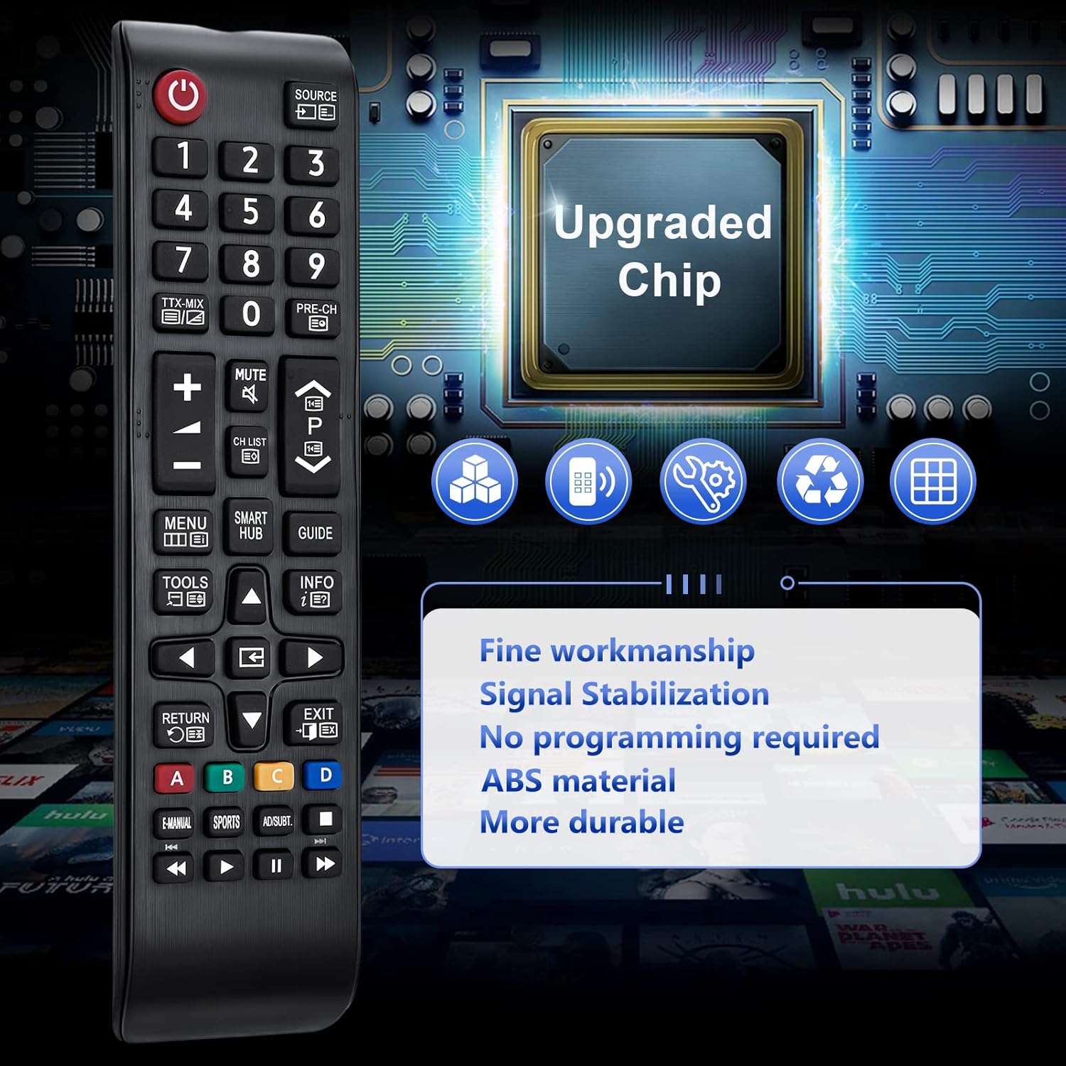 Thumbnail 5 de Telecomando universale YOSUN per Smart TV Samsung (compatibile BN59-01175N, AA59-00786A e altri)