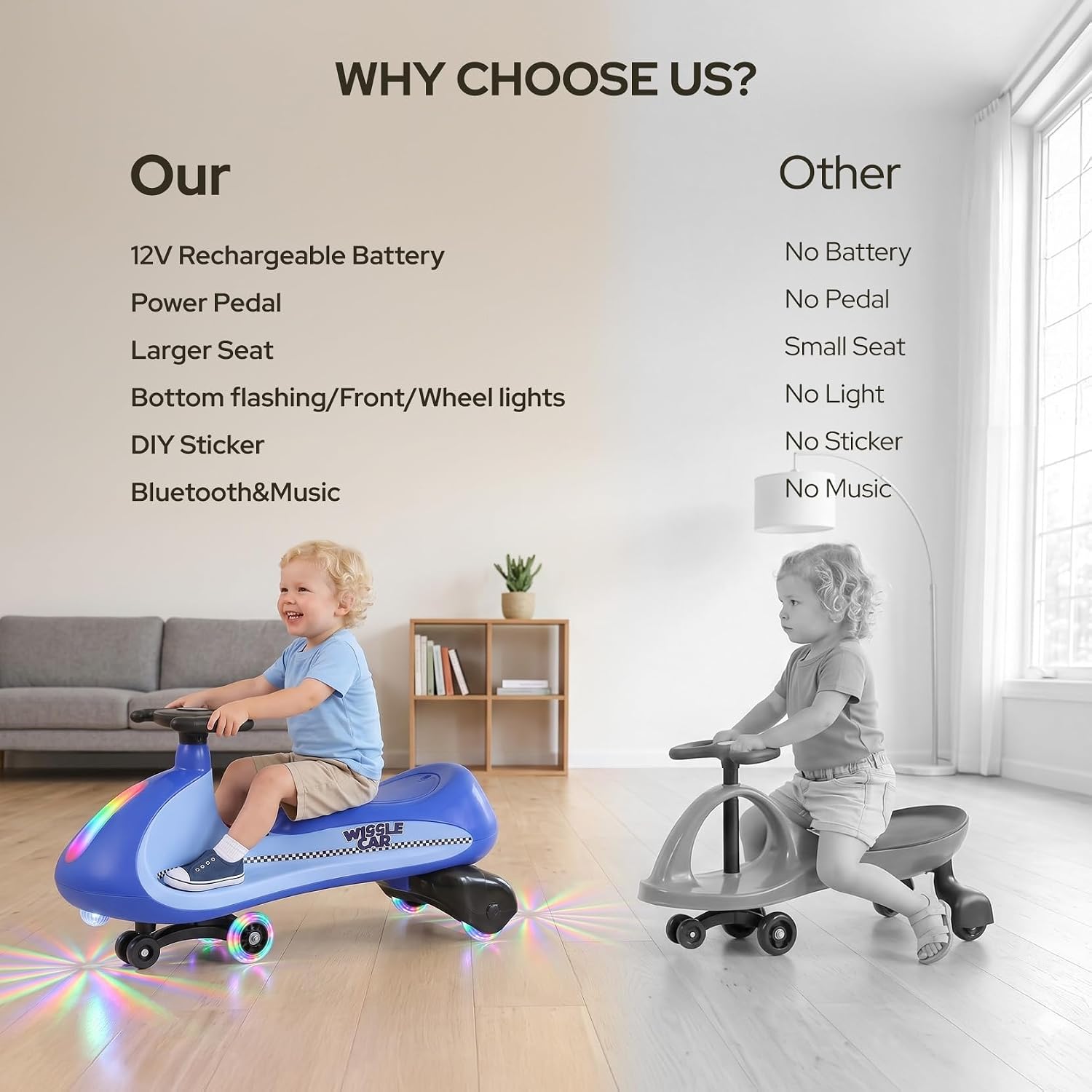 Detalle 2 de ELEMARA Electric Wiggle Car 12V