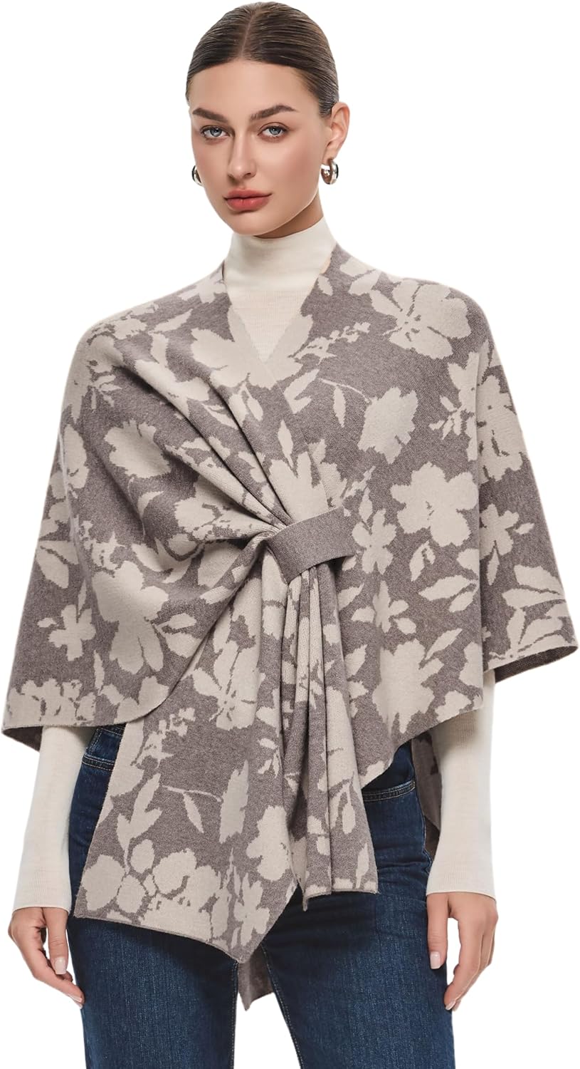 Thumbnail 6 de PULI Women's Elegant Shawl Wrap