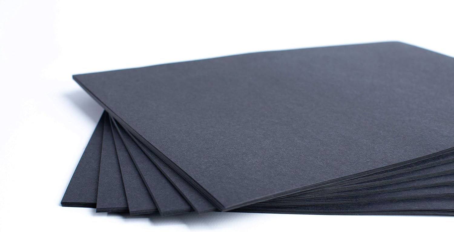 Thumbnail 1 de House of Card & Paper A3 160 GSM Black Card – Pack of 50 Sheets