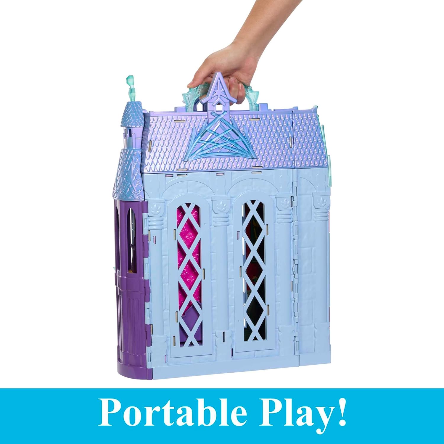Thumbnail 4 de Mattel Disney Frozen Arendelle Doll-House Castle (2+ ft) with Elsa Fashion Doll, 4 Play Areas & 15 Accessories (HLW61)