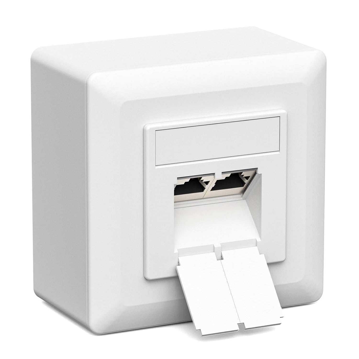 Detalle de iwillink Cat7 Netzwerkdose 2 Port 10 Gigabit