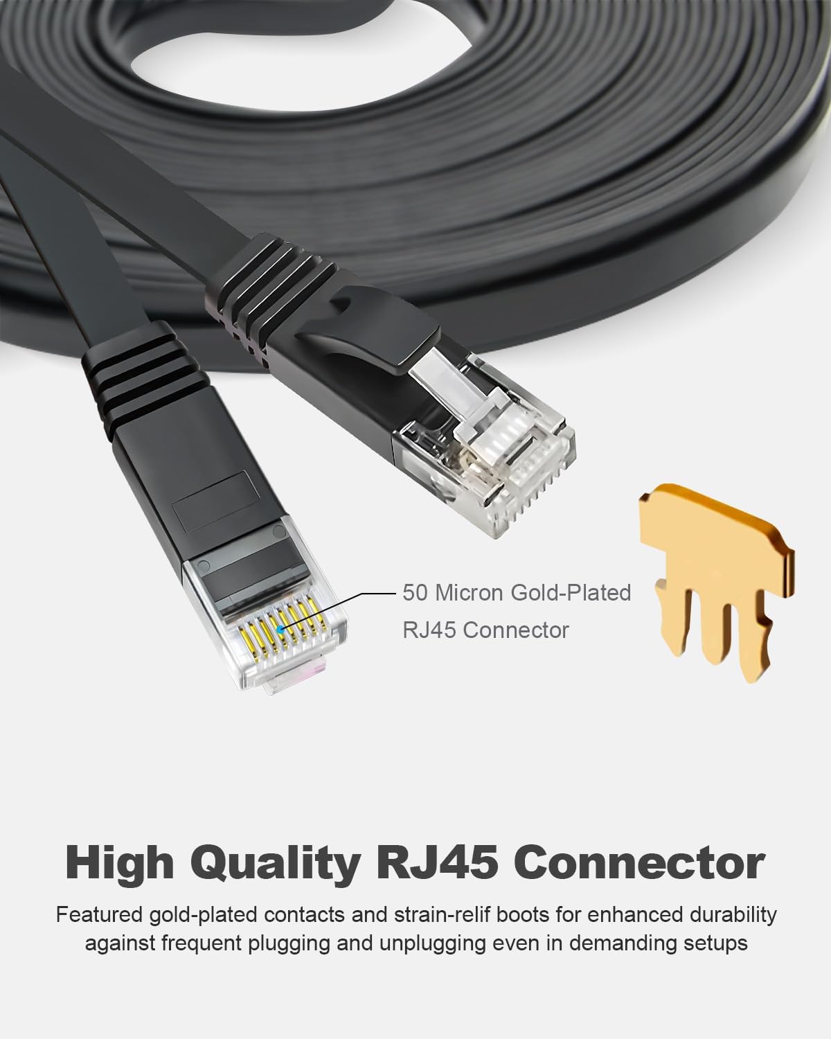 Detalle de Yauhody CAT 6 Ethernet Cable 3m Pack