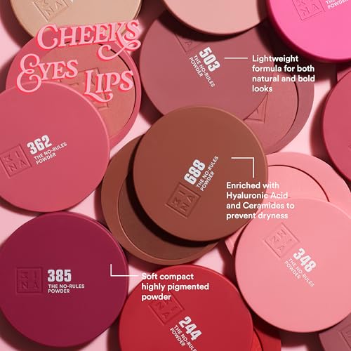 Detalle 2 de 3INA The No-Rules Powder 348, poudre rose clair ⚙