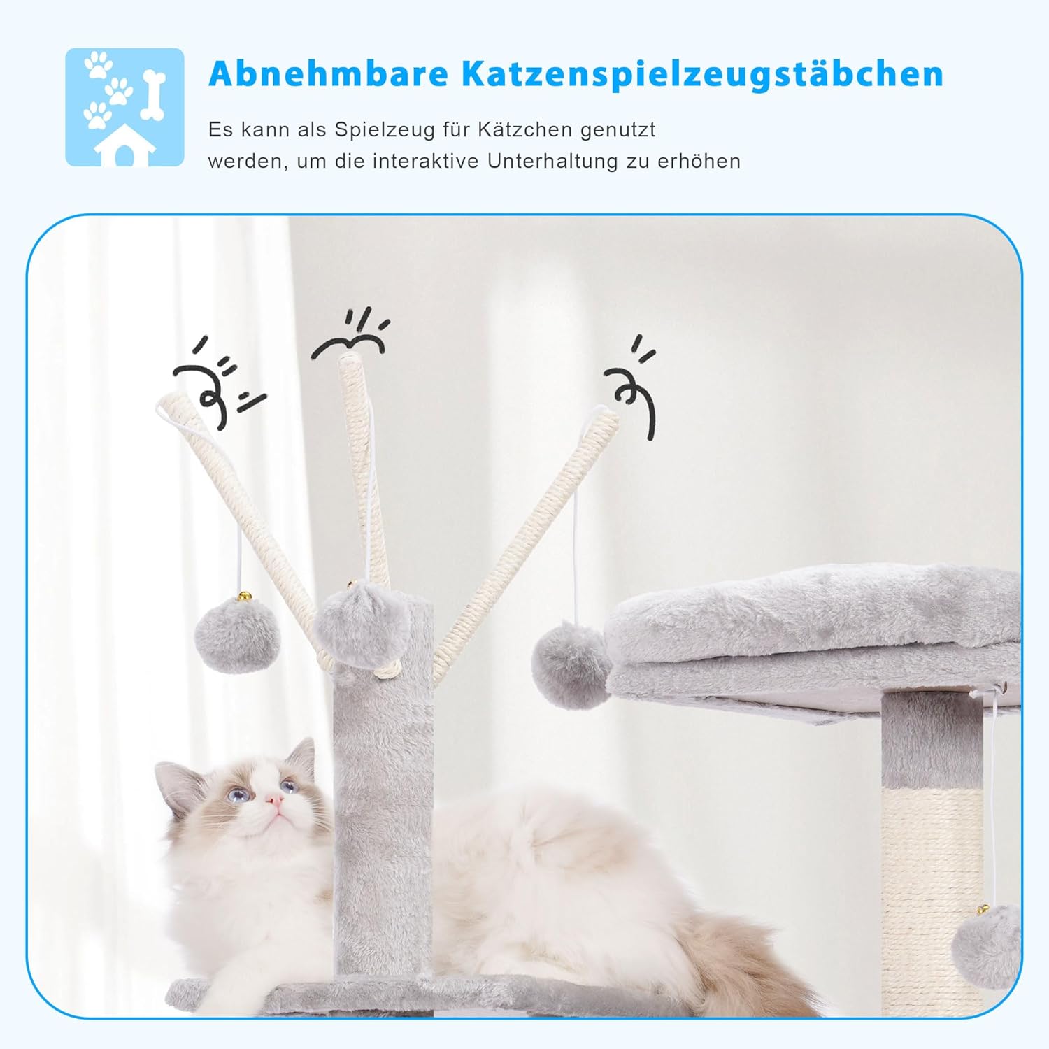 Thumbnail 3 de Hey-Brother MPJ019-SW 135 cm Kratzbaum