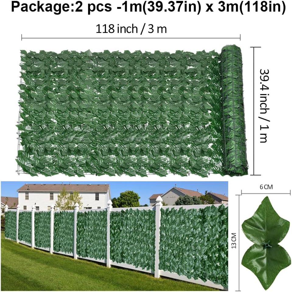 Thumbnail 2 de shsyue Decorative ivy fence screening 6m