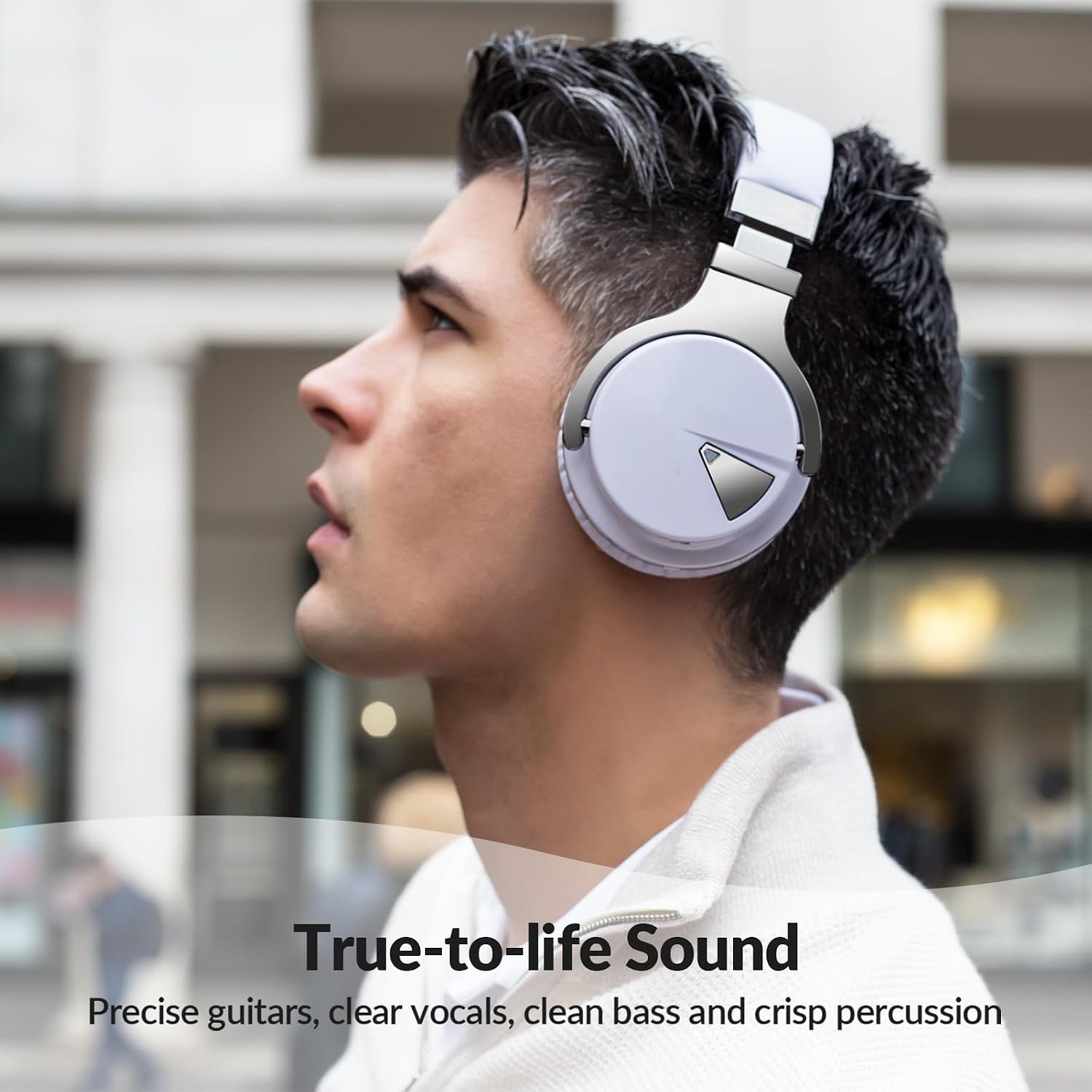 Thumbnail 5 de GarageRock E7 Active Noise Cancelling Headphones – Wireless Over-Ear with Deep Bass and 30-Hour Battery
