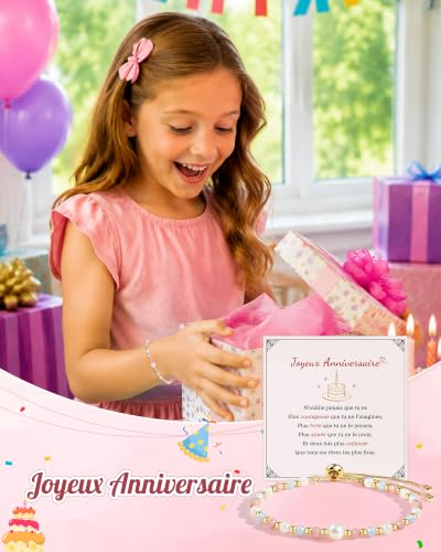 Thumbnail 1 de Seyaa Bracelet Pierre Naturelle – Cadeau Anniversaire Fille 8–12 ans (Pierre de Lune)