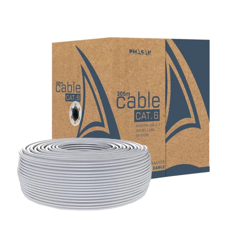 Detalle de Phasak PHR 6302 Cable UTP Cat6 sólido 305 m 🖧