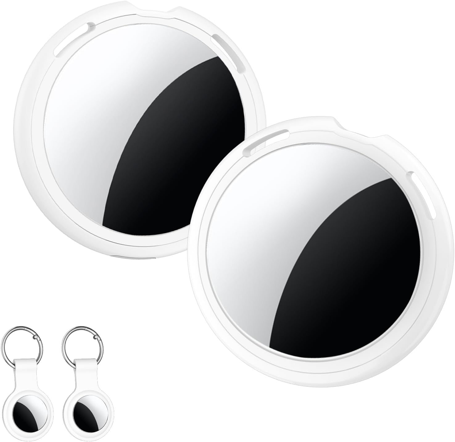 Detalle de 2-Pack Tracker Tags (Apple MFi Certified) for Apple Find My — iOS Only Bluetooth Smart Tags