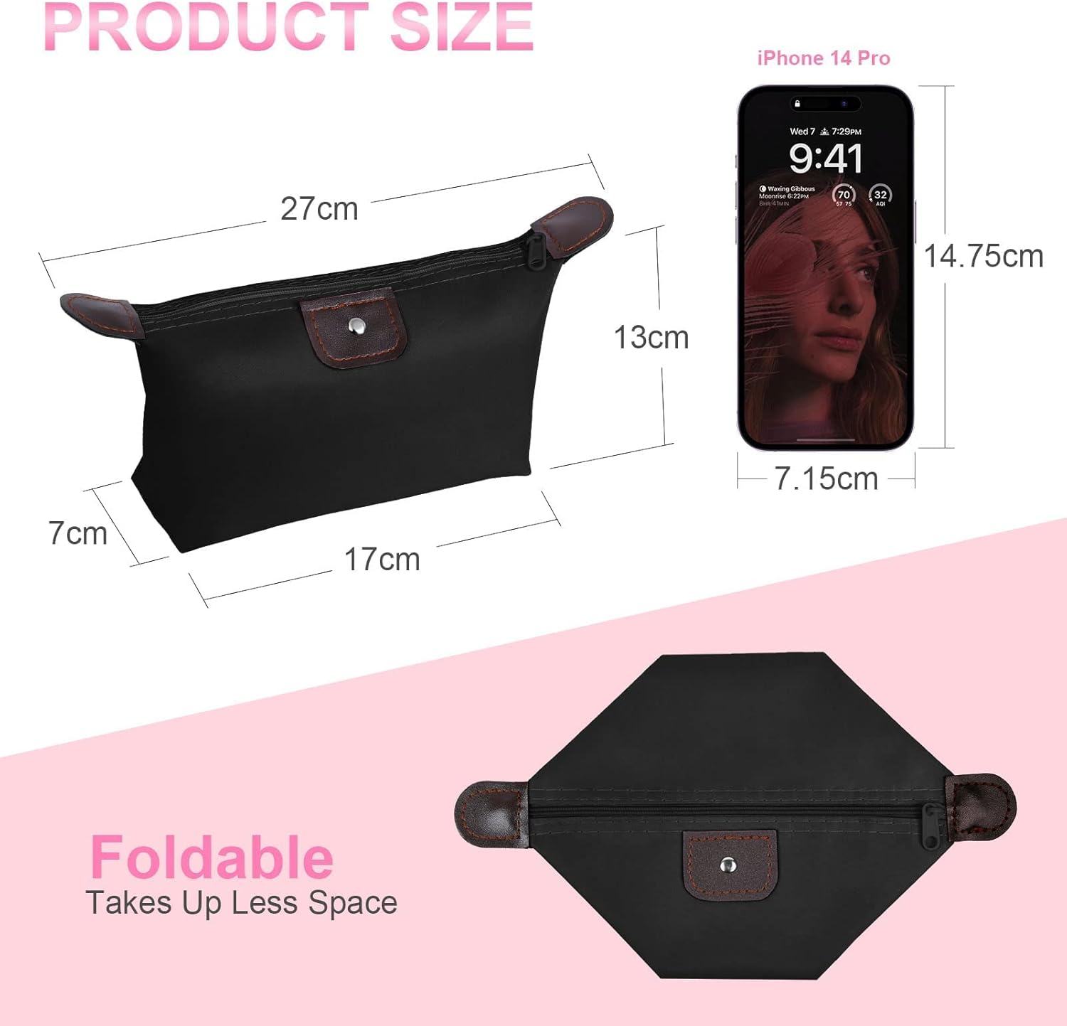 Thumbnail 1 de Aucuu 2PCS Petite Trousse de Maquillage