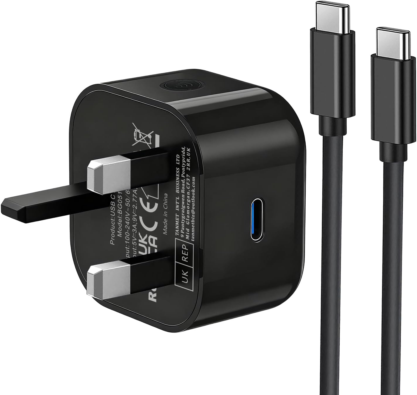 Detalle de Samsung Fast Charger Plug and Cable USB‑C 1M