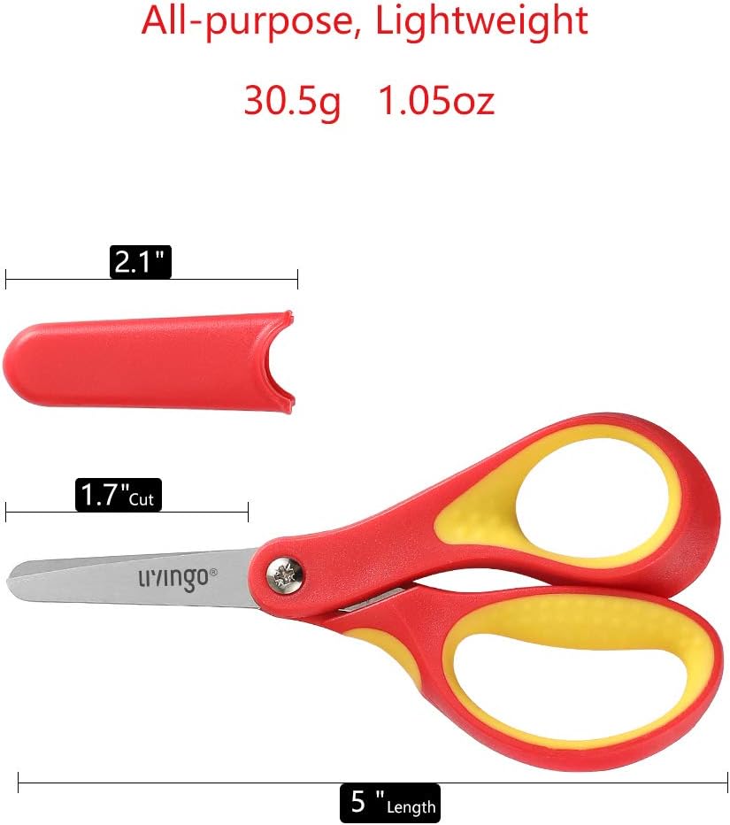 Thumbnail 1 de LIVINGO Kids Scissors 3 Pack, 5" Blunt Safety School Craft