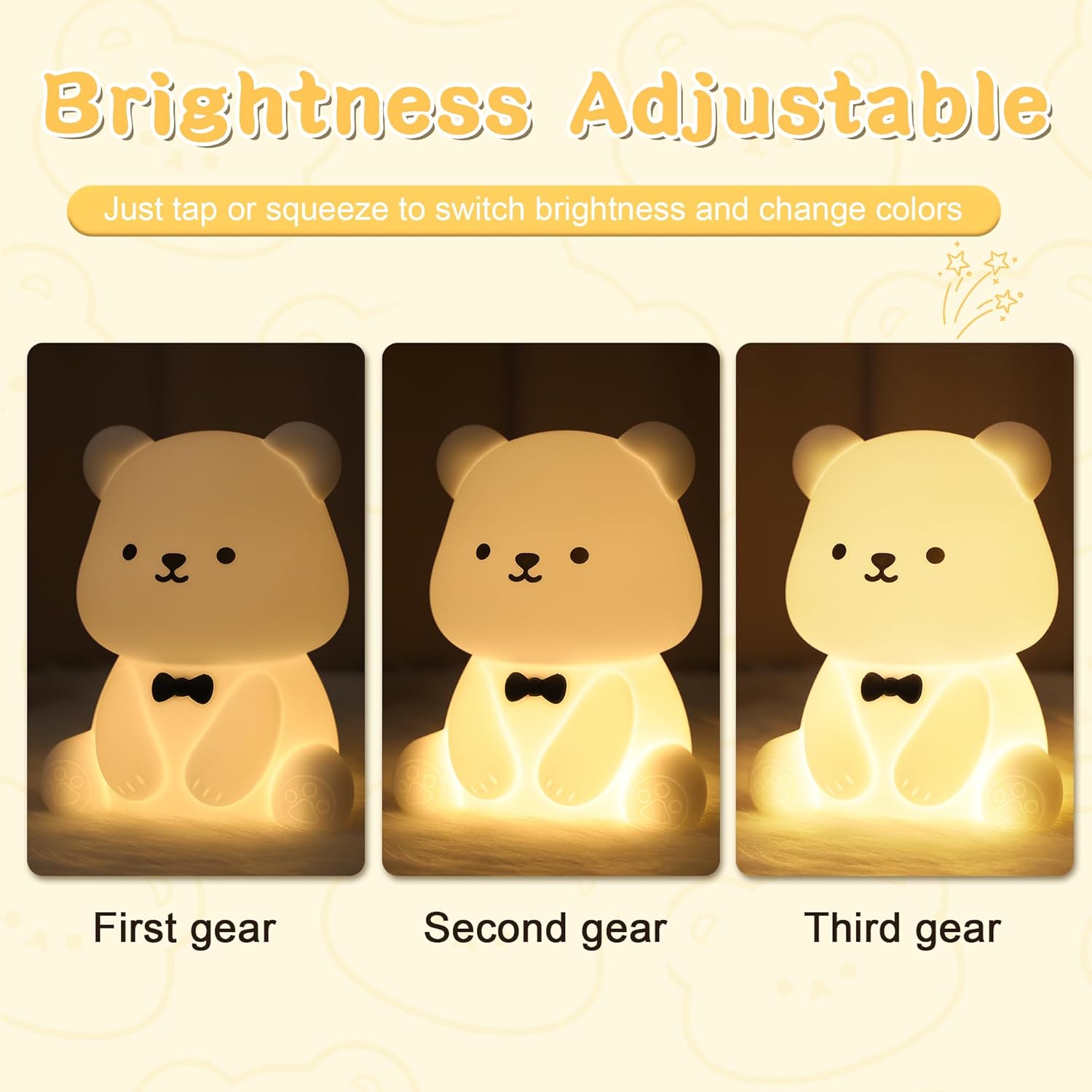 Thumbnail 2 de YuanDian Bear Night Light with 8 Colour Lights