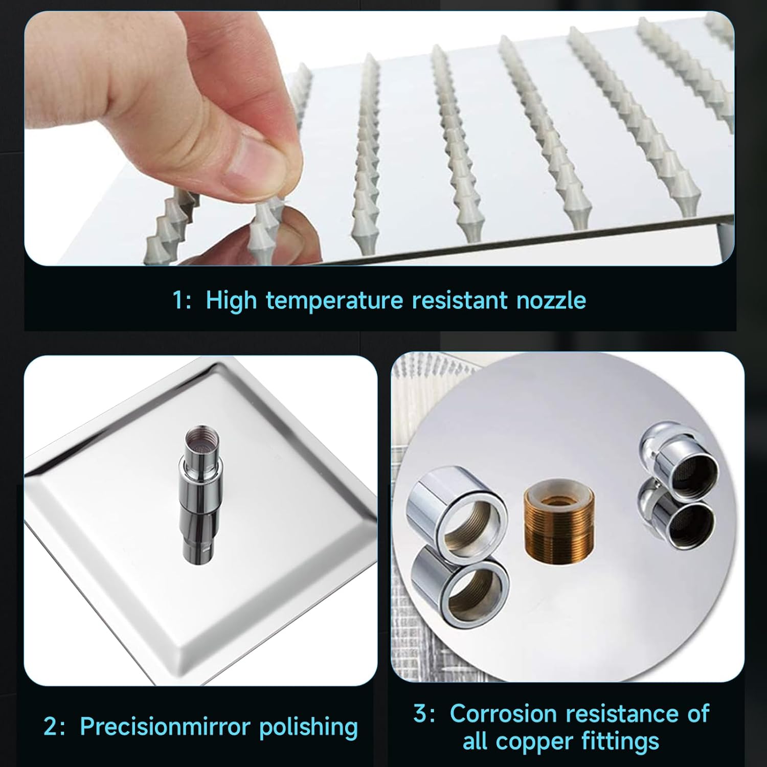 Thumbnail 3 de HAUSPROFI Rain Shower Head 8 inch