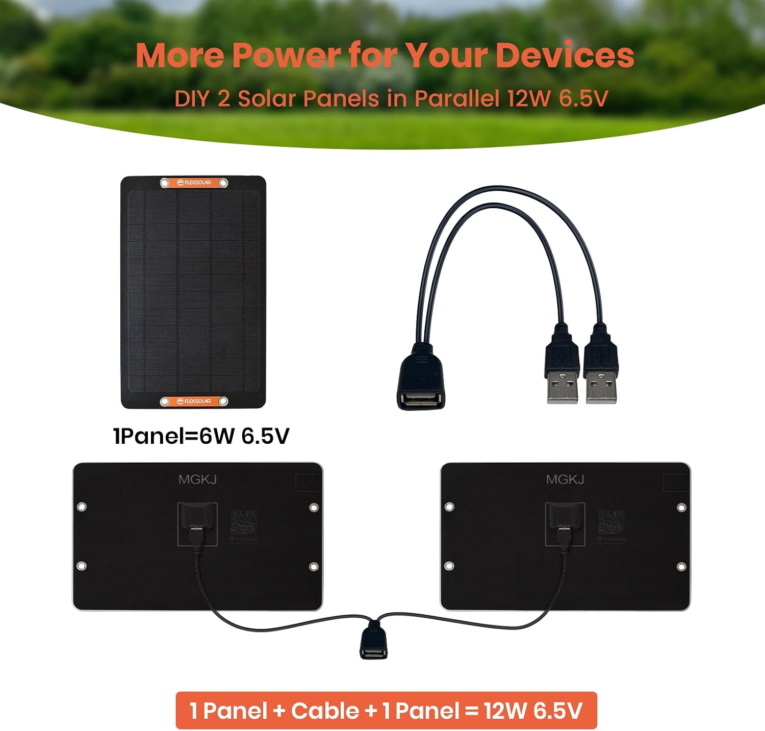 Thumbnail 6 de FlexSolar USB Solar Panel Charger 6W