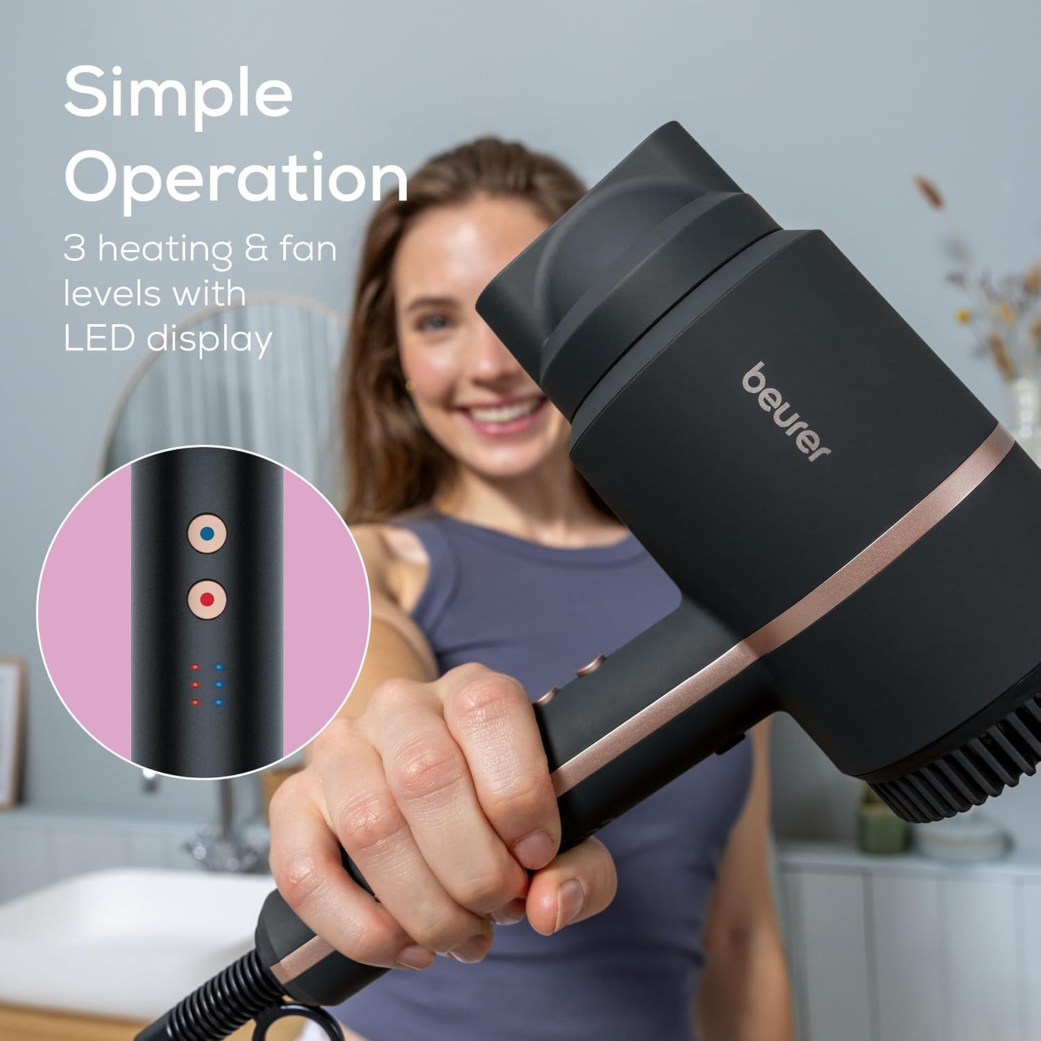 Thumbnail 2 de Beurer HC35 Compact Hair Dryer with Ion Function