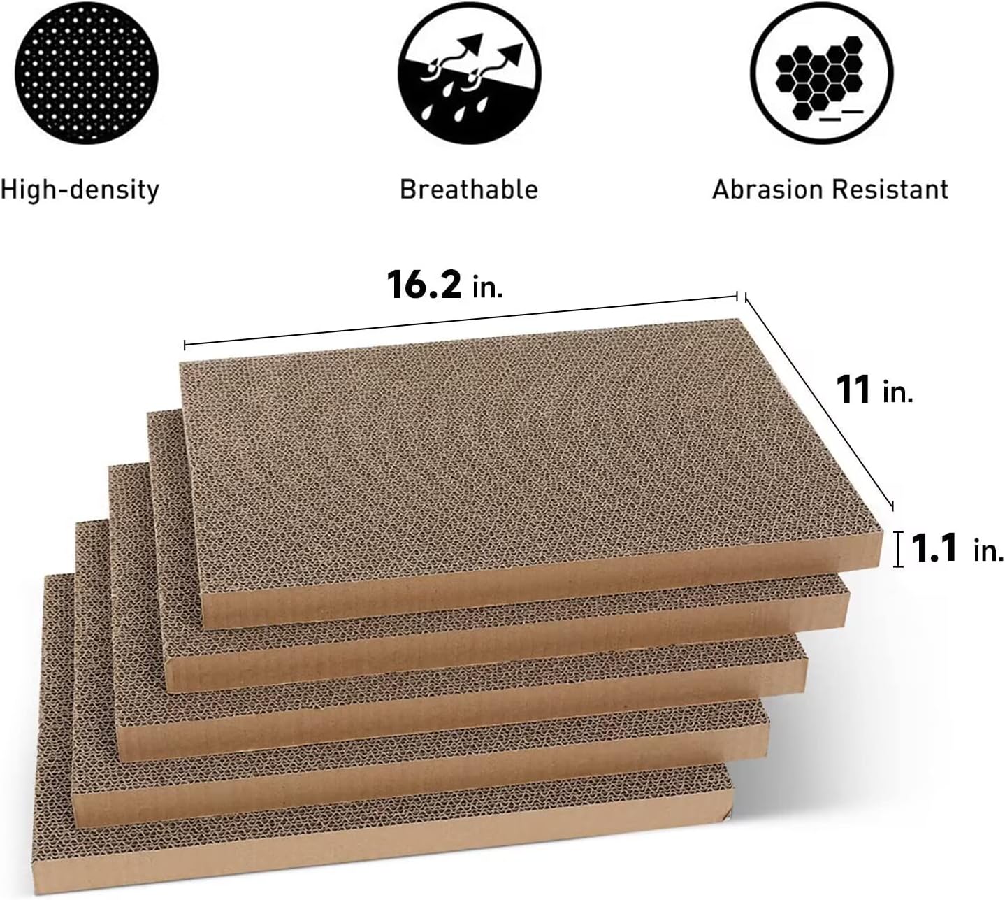 Thumbnail 3 de Grattoir en carton FUKUMARU pour chat (lot de 5) réversible