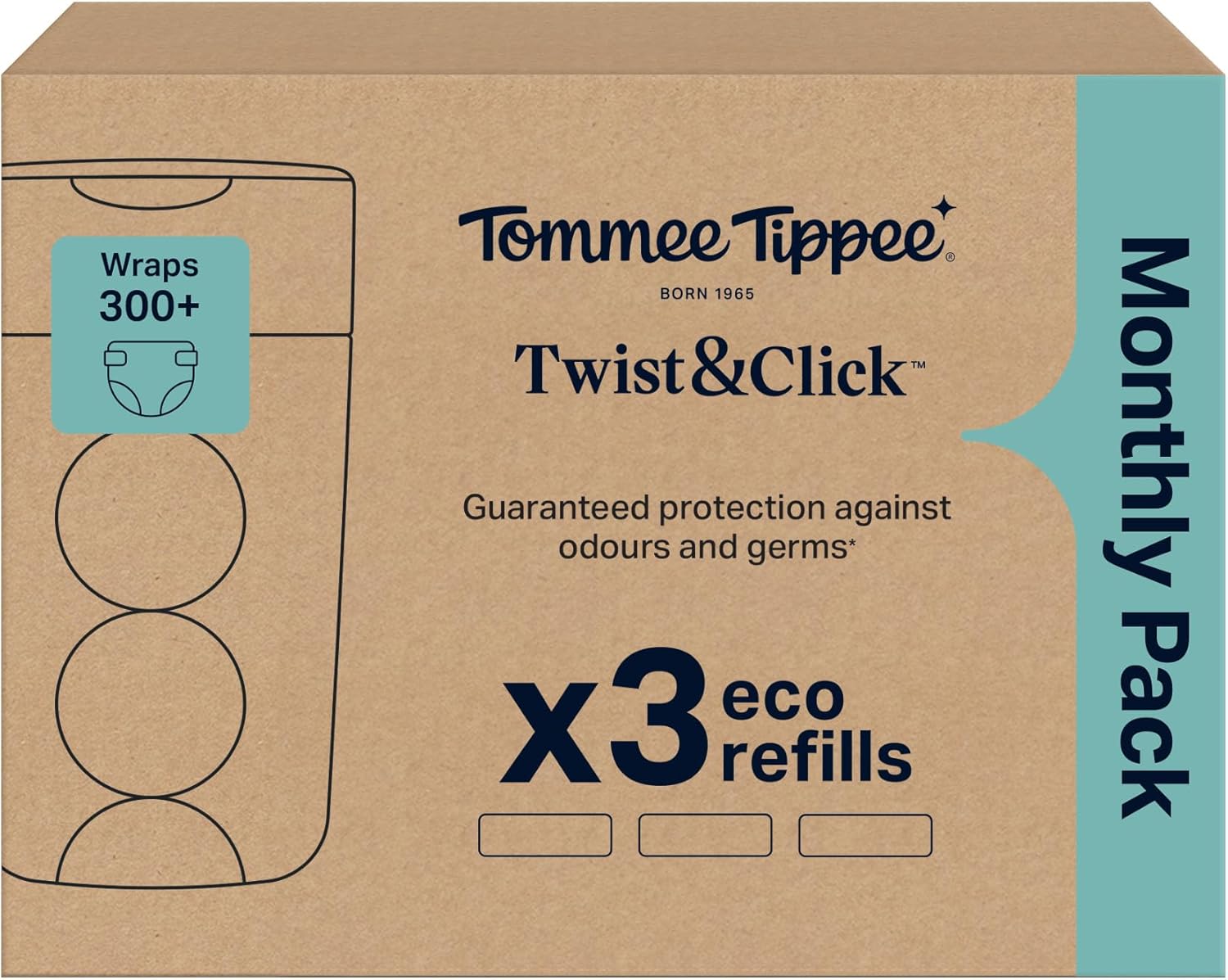 Thumbnail 1 de Twist & Click Nappy Bin refills 3 x 10.5m