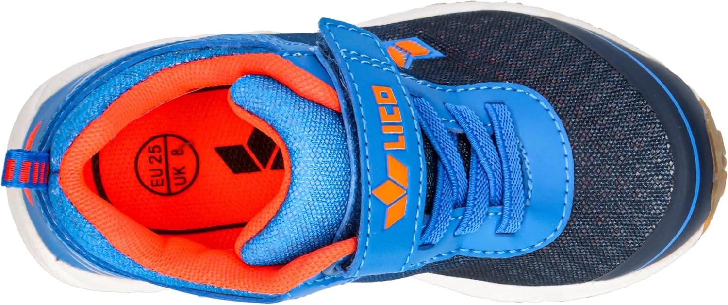 Detalle de Lico Unisex Kinder Barney Vs Hallenschuhe – Indoor-Schuhe mit verstellbarer Größe