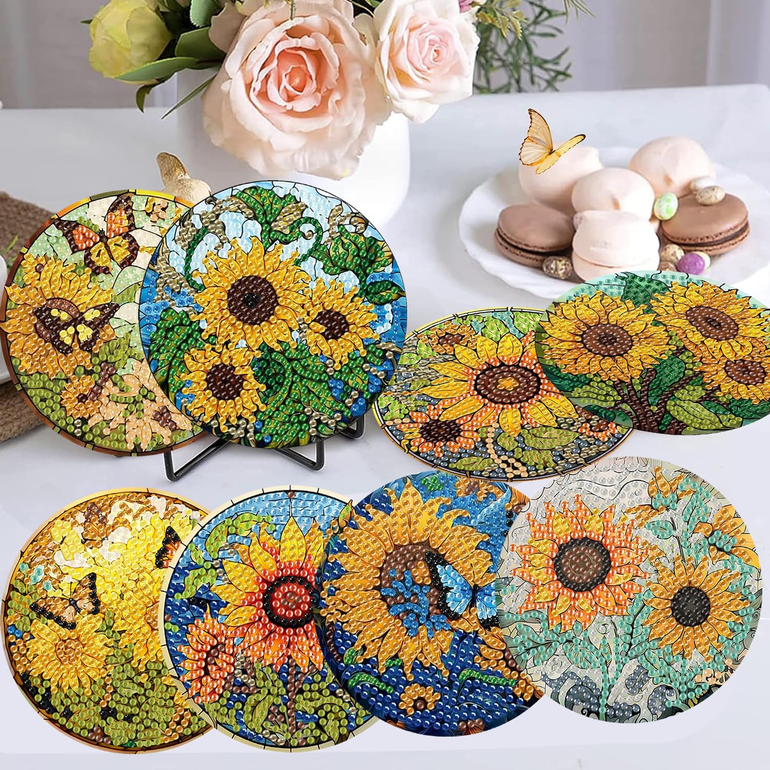Thumbnail 4 de Diamond Art Coaster Kit, 8-Piece Set