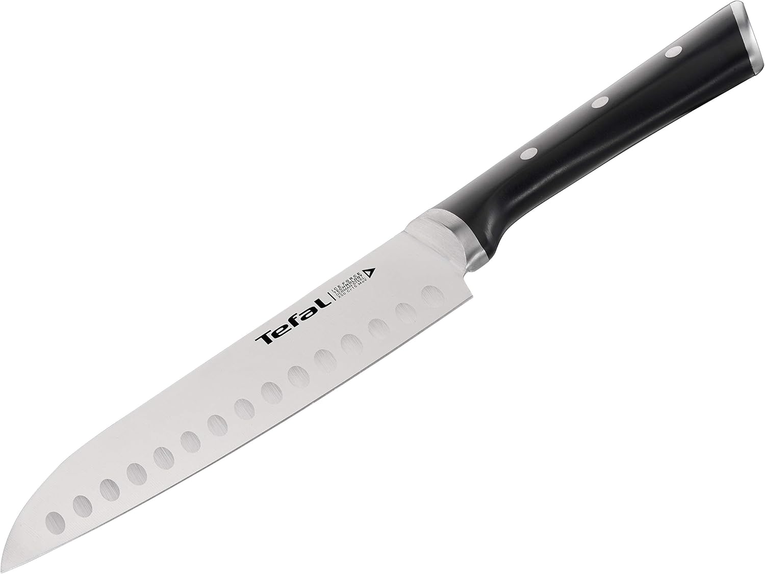 Detalle de Tefal Ice Force K2320614 santokumes 18,5 cm met Duitse staalsoort