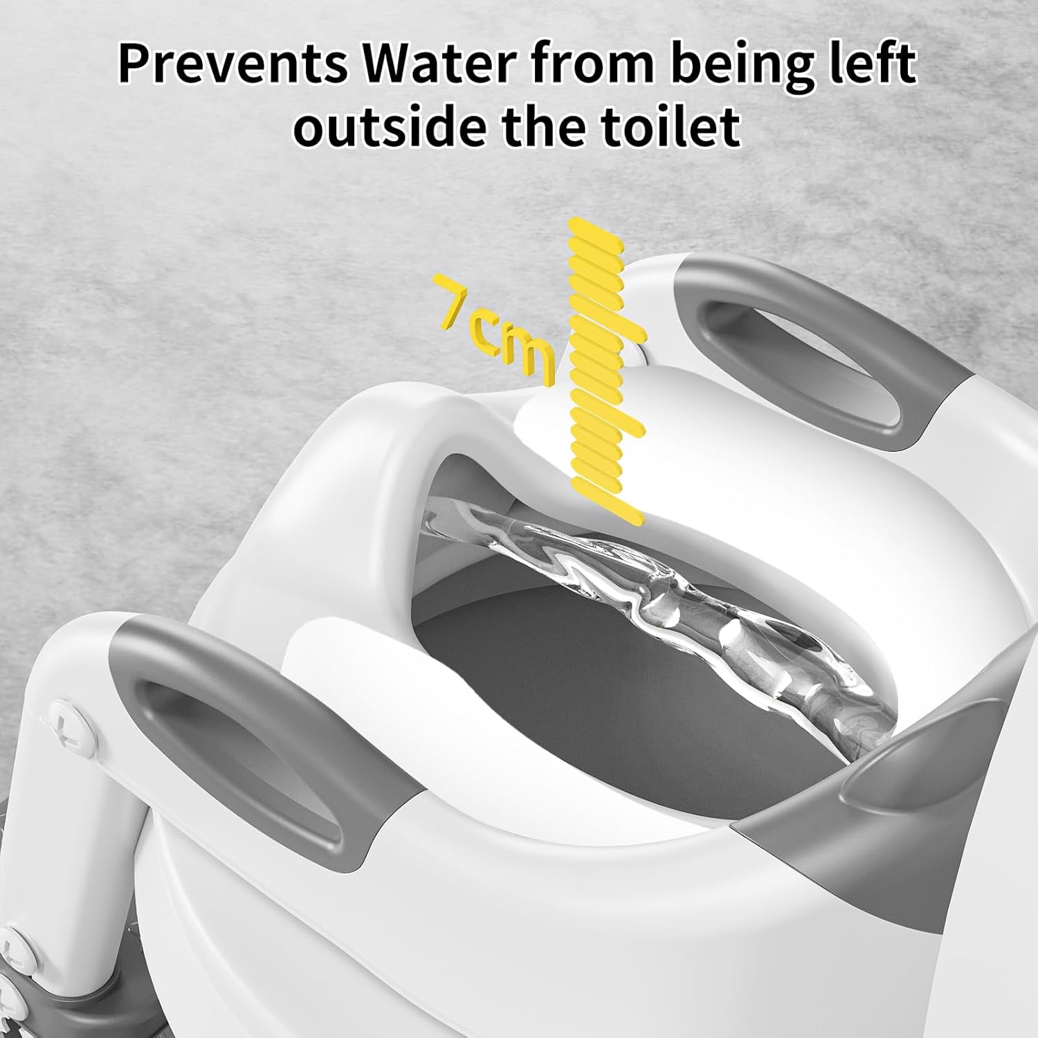 Detalle de Sedile WC per bambini con scale regolabile 2 in 1 (accessorio per WC aggiornato)