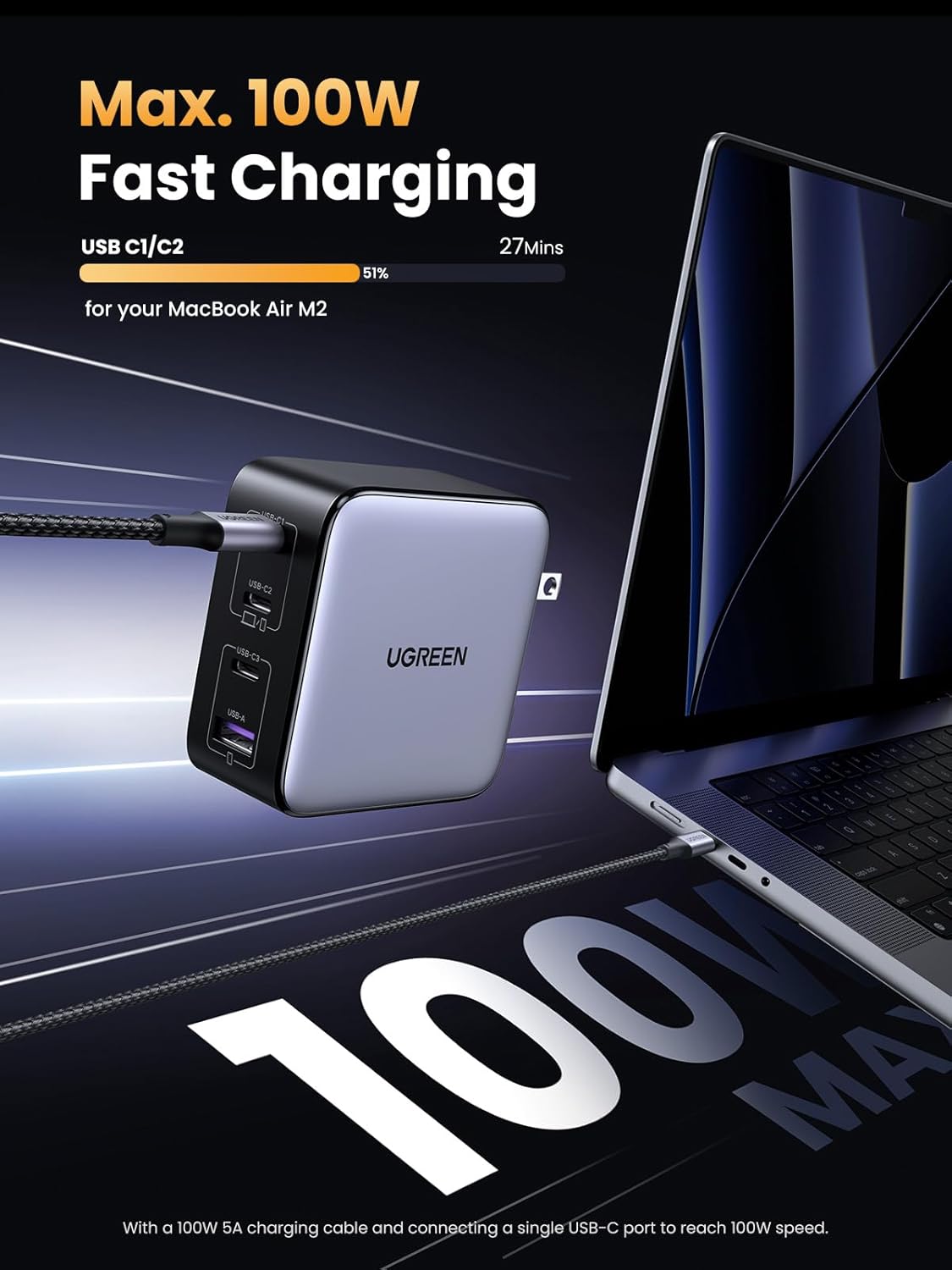 Thumbnail 1 de UGREEN Nexode 100W 4-Port USB-C Charger 🔌