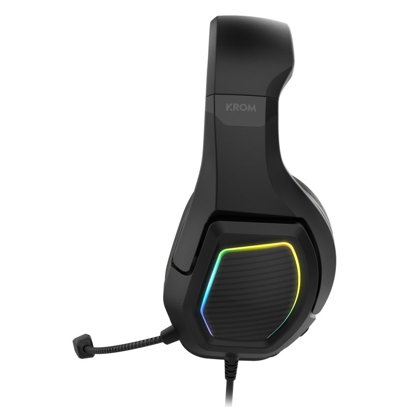 Thumbnail 1 de Krom Kopa 7.1 RGB: Auriculares Gaming USB Multiplataforma 7.1 Virtual (Negros)