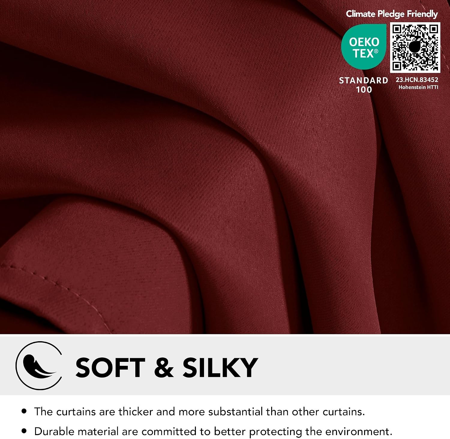 Thumbnail 4 de Deconovo blackout door curtain 66 x 84 inch