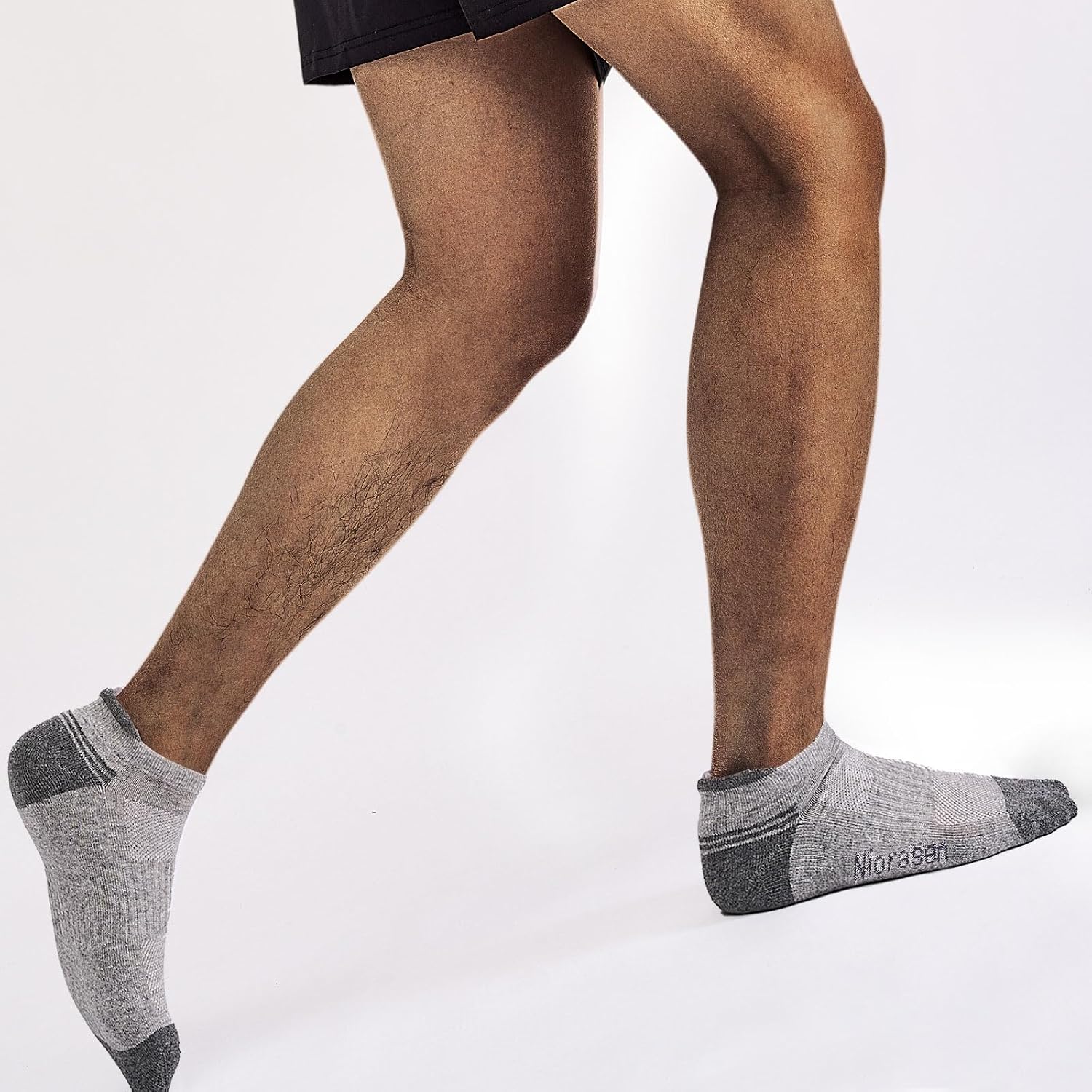 Detalle de Niorasen 10 Pairs Cushioned Trainer Socks – Breathable, Anti-Blister, Unisex Cotton Sports Socks