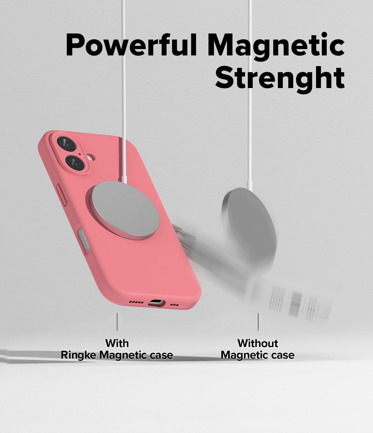Thumbnail 3 de Ringke Silicone Magnetic Case for iPhone 16 Plus (MagSafe) – Pink