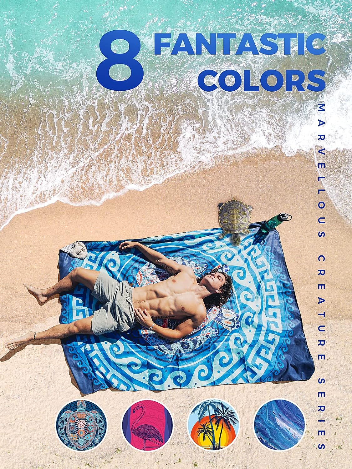 Thumbnail 1 de OCOOPA Telo mare in microfibra ultraleggero 178 x 80 cm – asciugatura rapida e assorbente