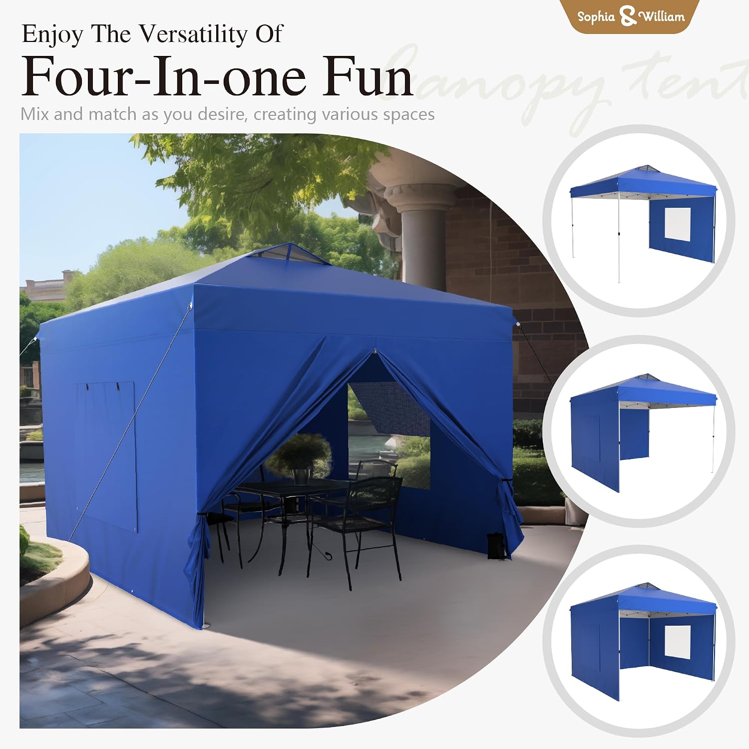 Detalle 2 de Sophia & William Pop-Up Canopy Tent 10x10