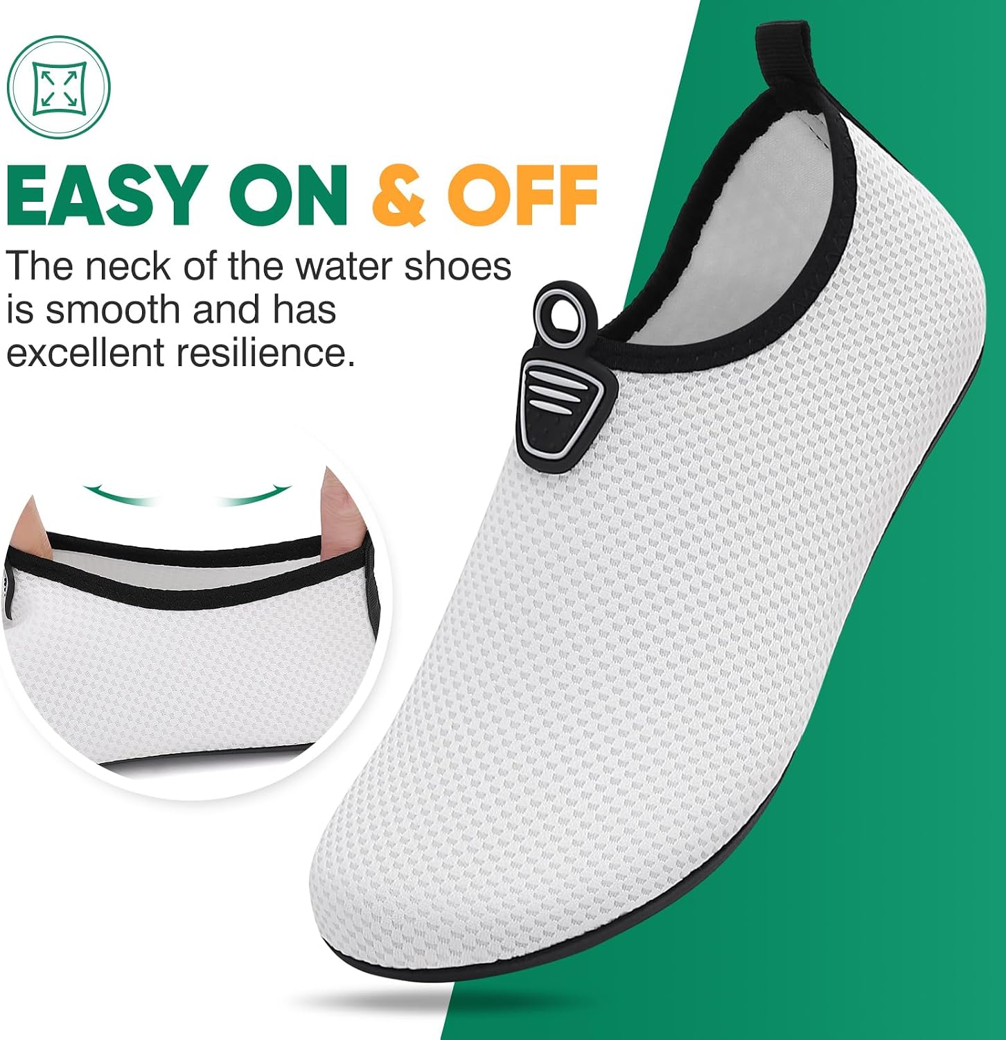 Detalle de Gitzing Water Shoes for Women & Men – Quick-Dry Beach Aquasocks