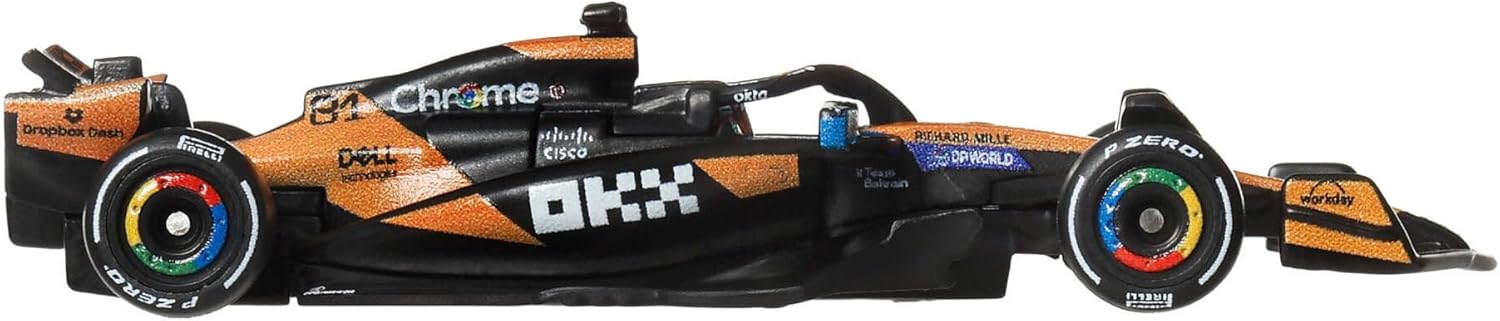 Detalle de Hot Wheels Formula 1 McLaren Oscar Piastri #81 1:64 Die-Cast Car