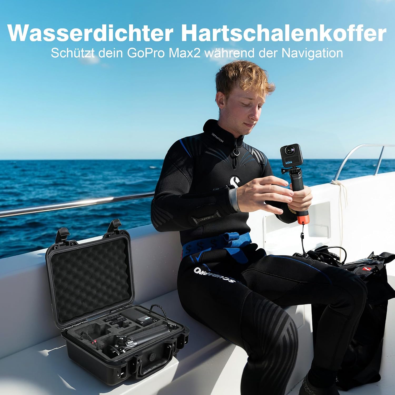 Thumbnail 6 de LEKUFEE Wasserdichter Hartschalenkoffer für GoPro MAX 2 – Kompakter Schutz für Kamera-Equipment