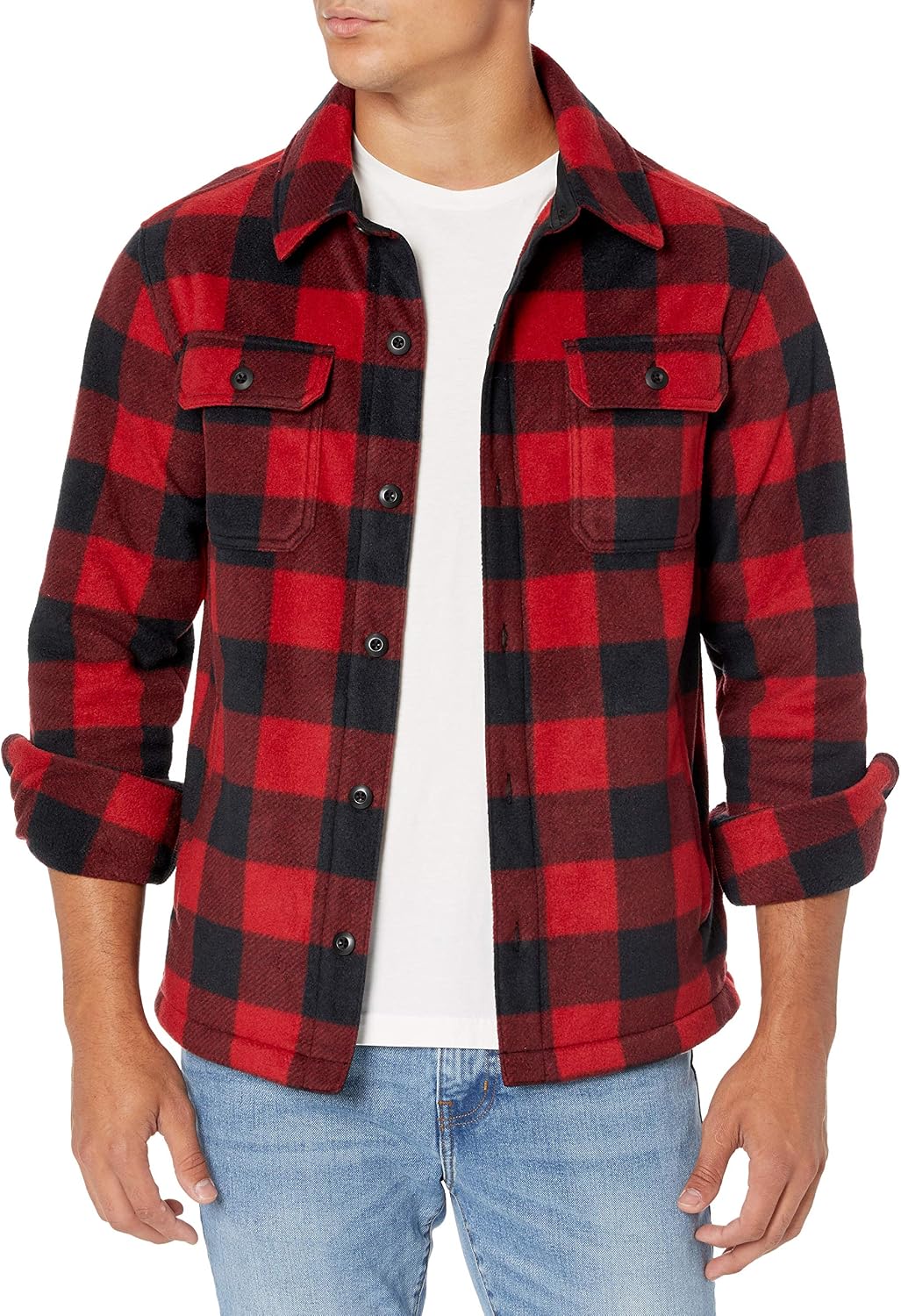 Detalle de Amazon Essentials Polarfleece-Hemdjacke