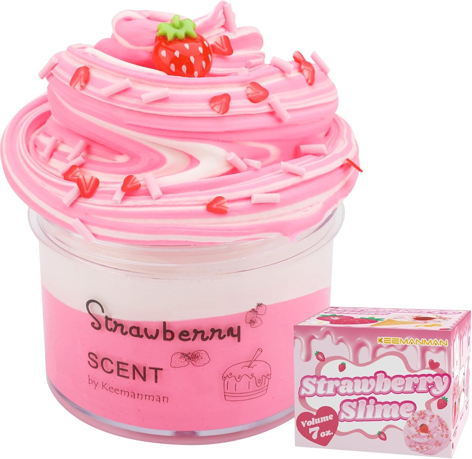 Strawberry Butter Slime 7 oz sensory toy